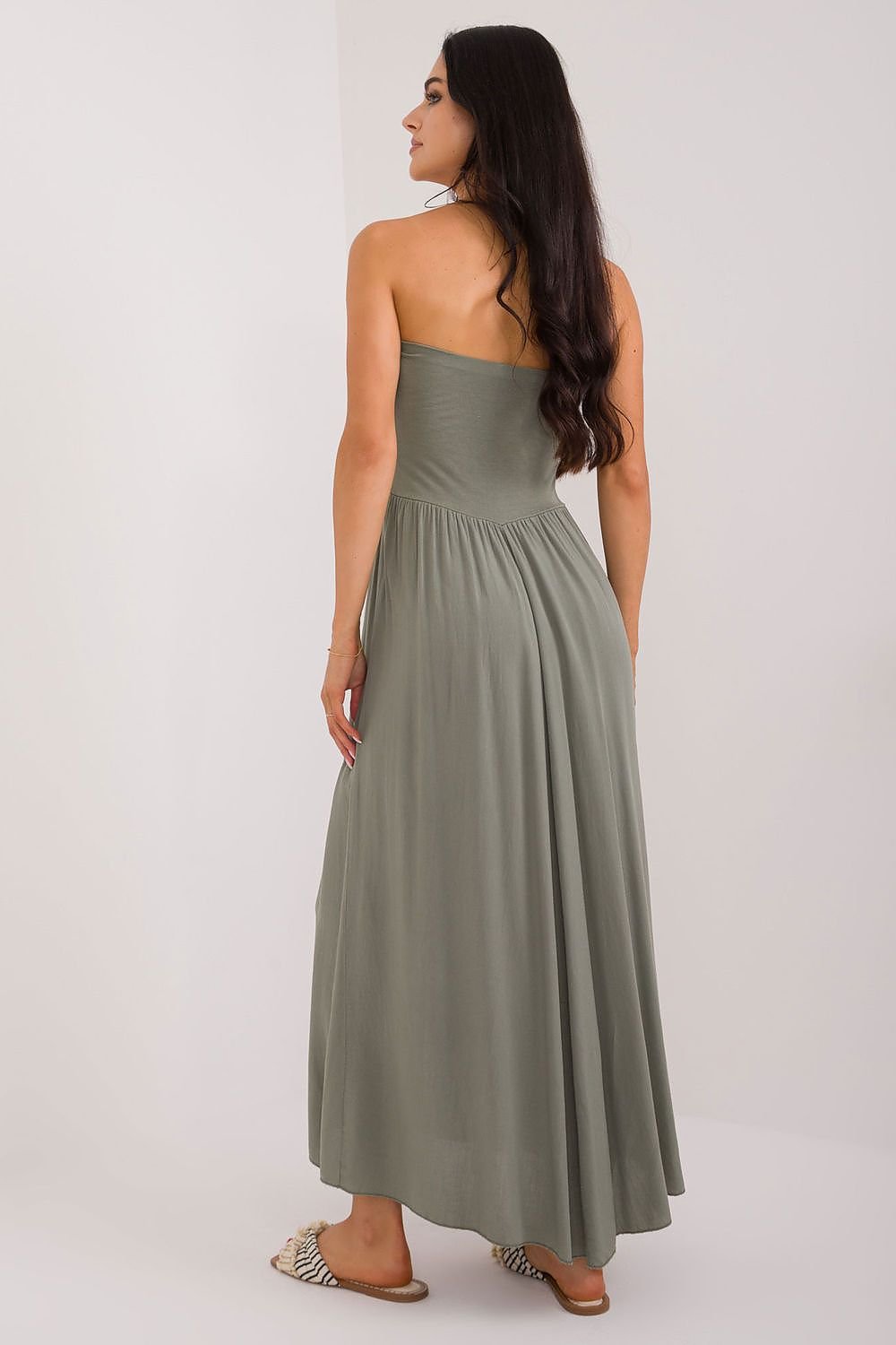 Wide Waistband Maxi Skirt