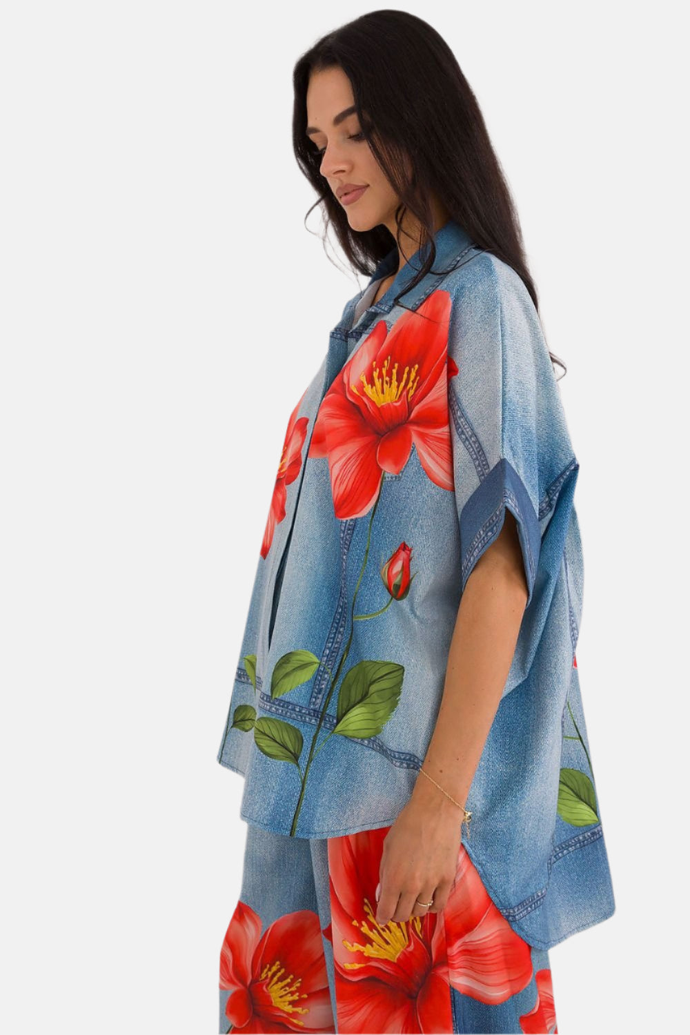 Short Sleeve Relaxed Fit Printed Shirt
