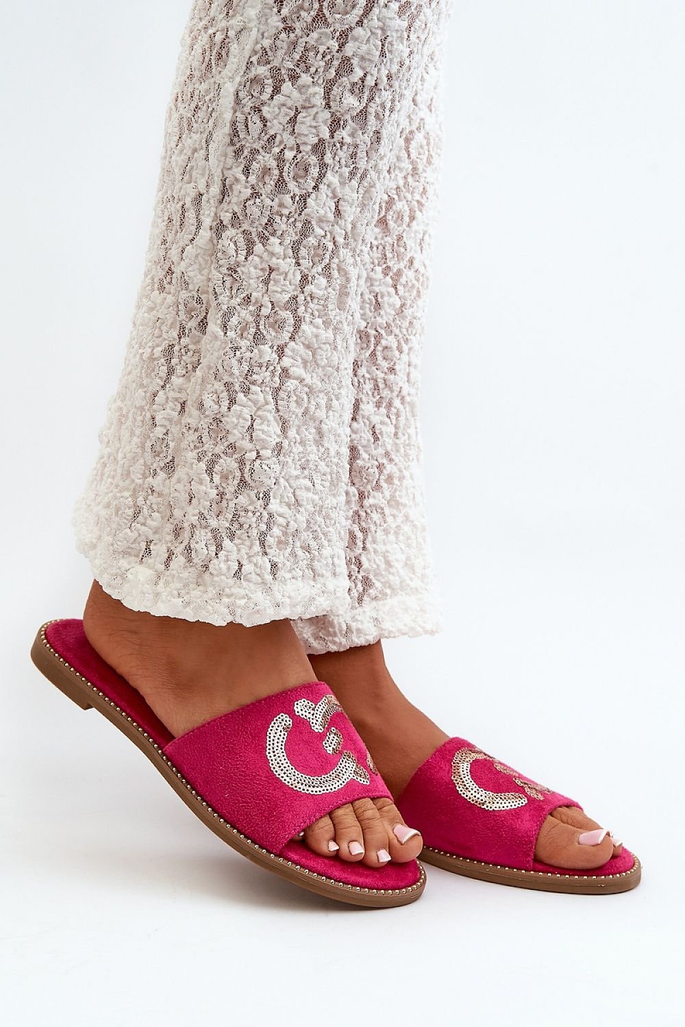 Sequin Strap Flip-Flops