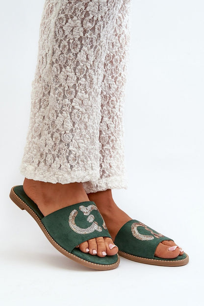 Sequin Strap Flip-Flops