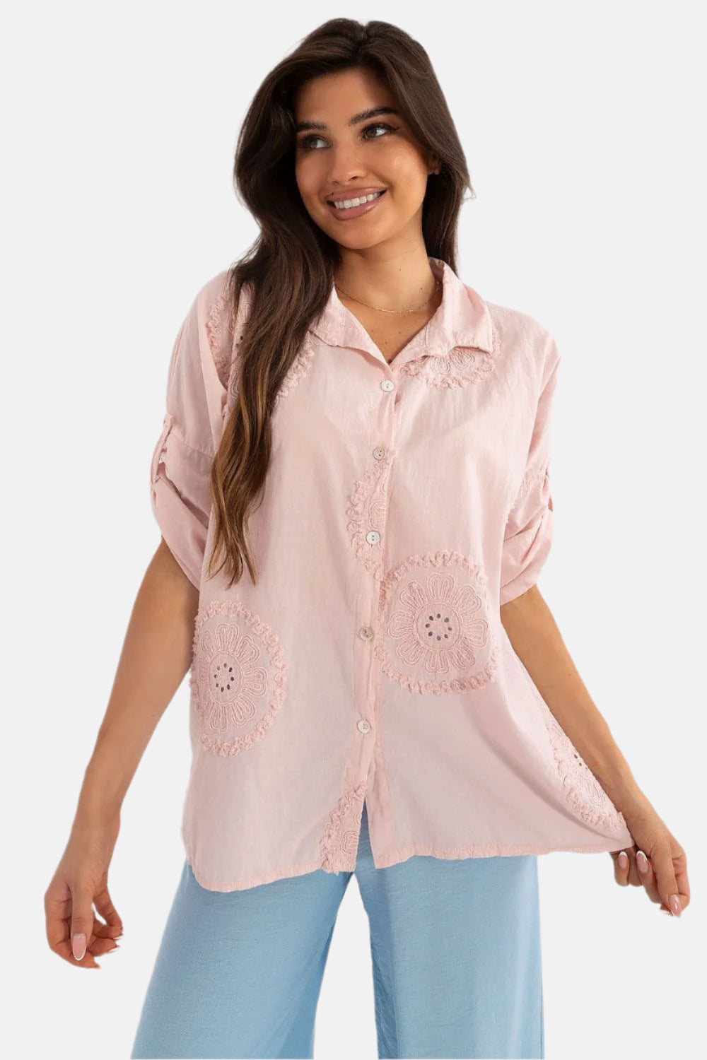 Openwork Long Sleeve Shirt