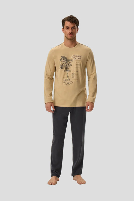 Henderson Men's Lounge Pajama Set Sand