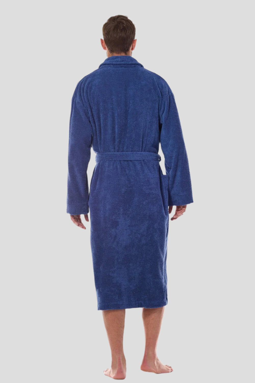 Men's Bathrobe in Navy Blue