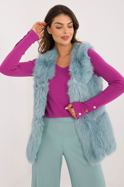 Green Sea Fur Vest