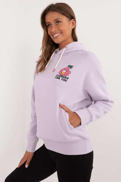 Fun Print Women's Hoodie Violet