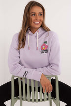 Fun Print Women's Hoodie Violet