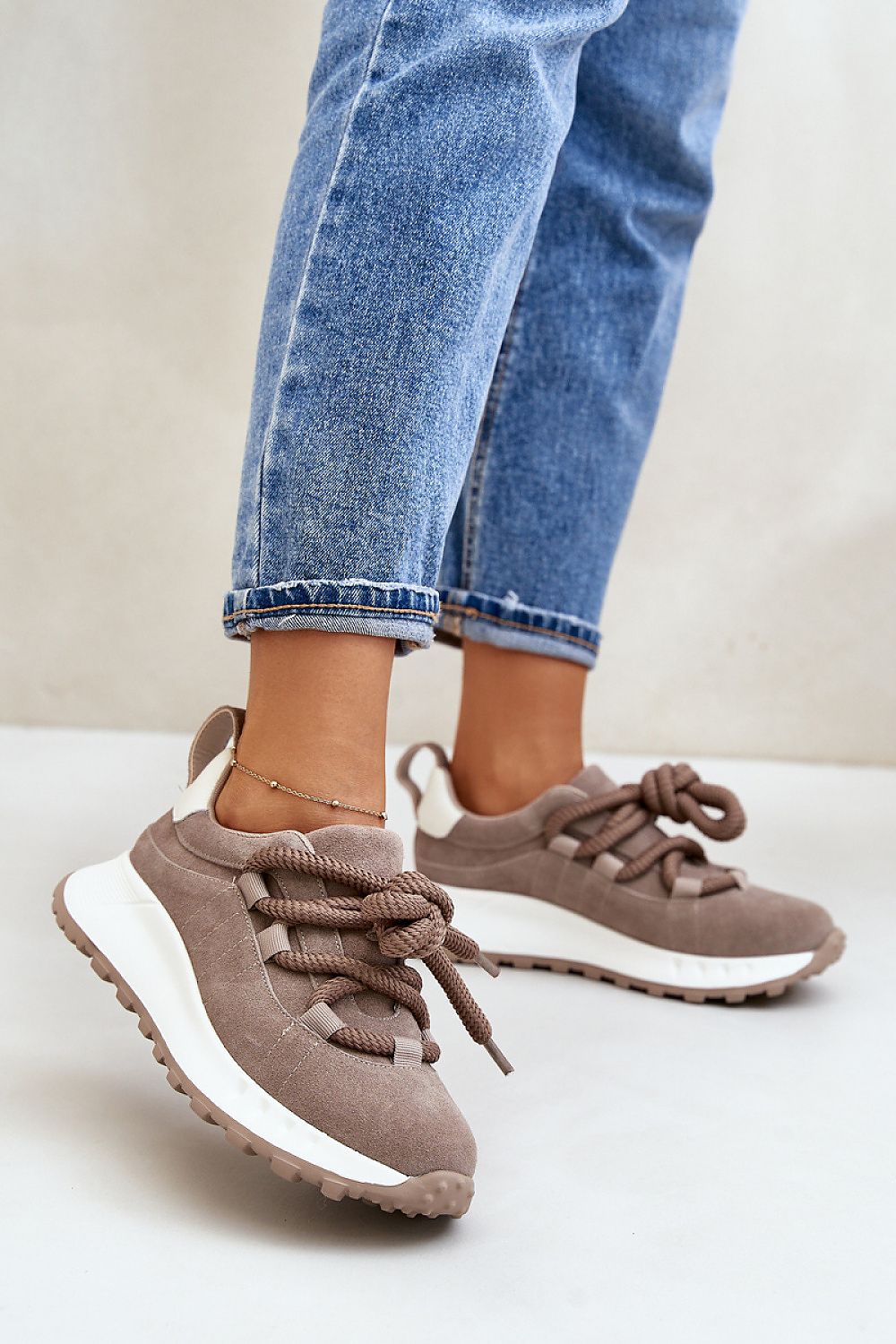 Suede Platform Sneakers
