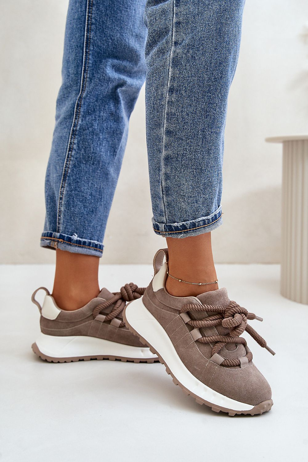 Suede Platform Sneakers