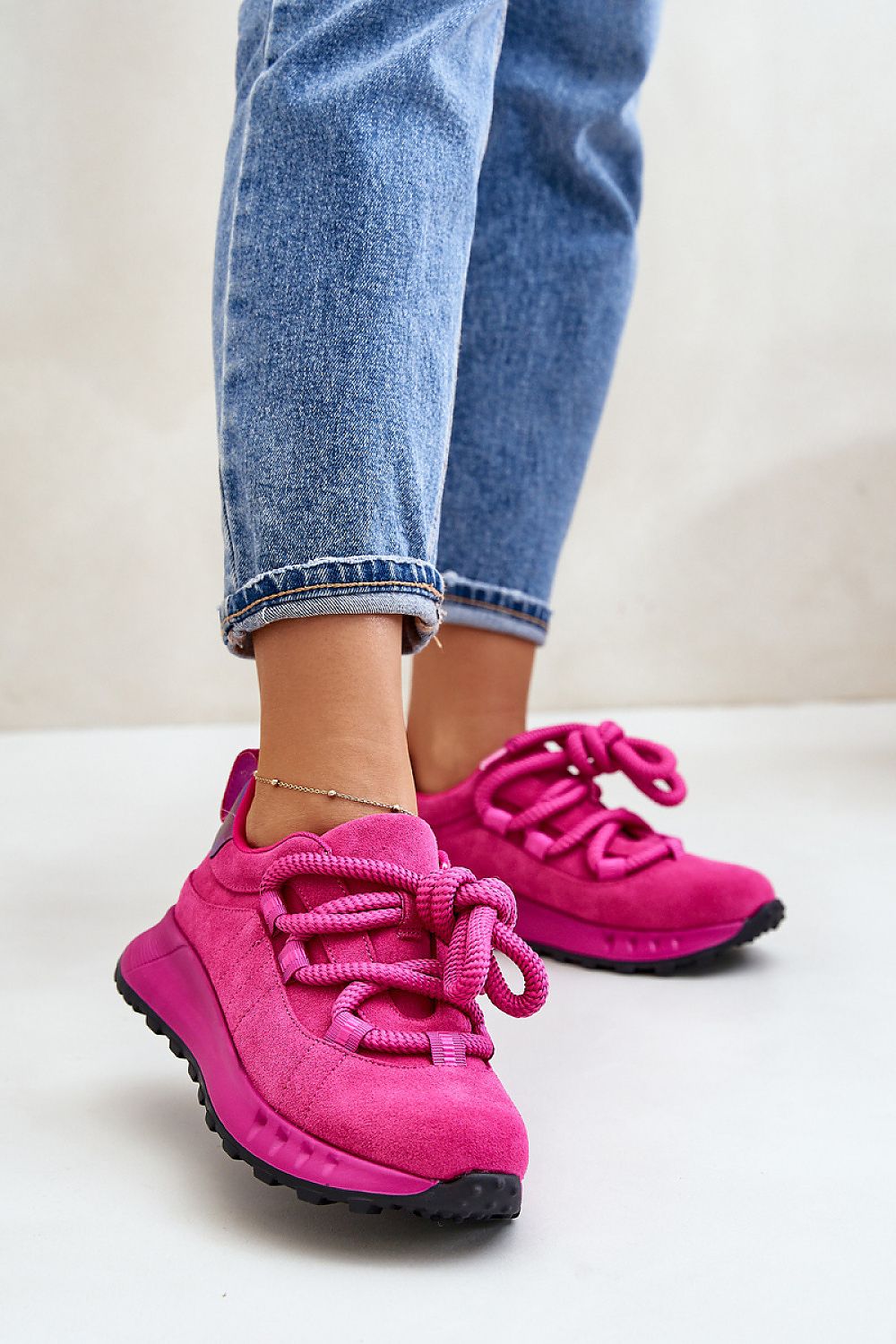 Suede Platform Sneakers