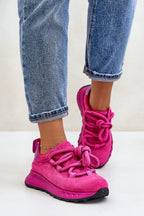 Suede Platform Sneakers