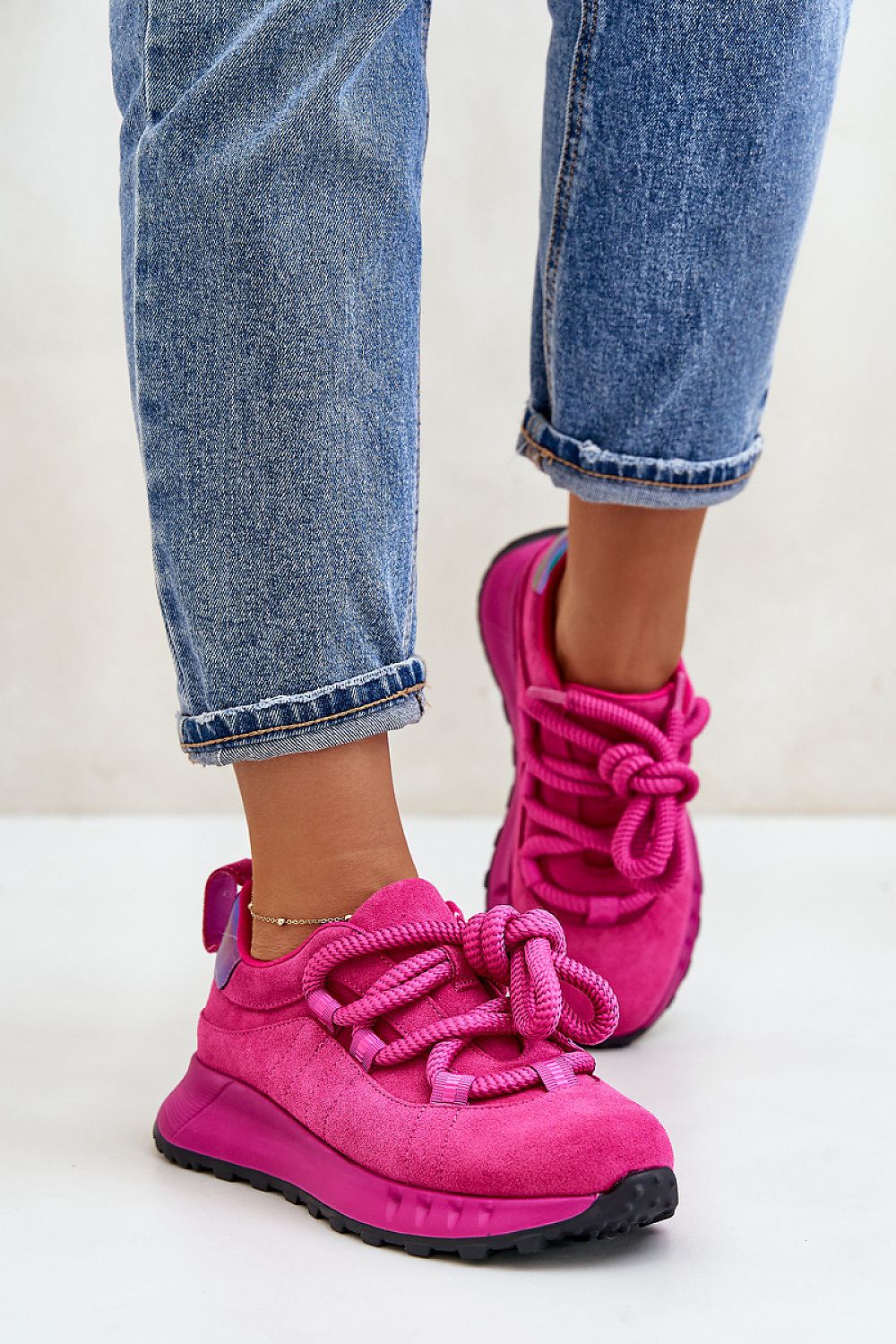 Suede Platform Sneakers