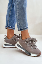 Suede Platform Sneakers