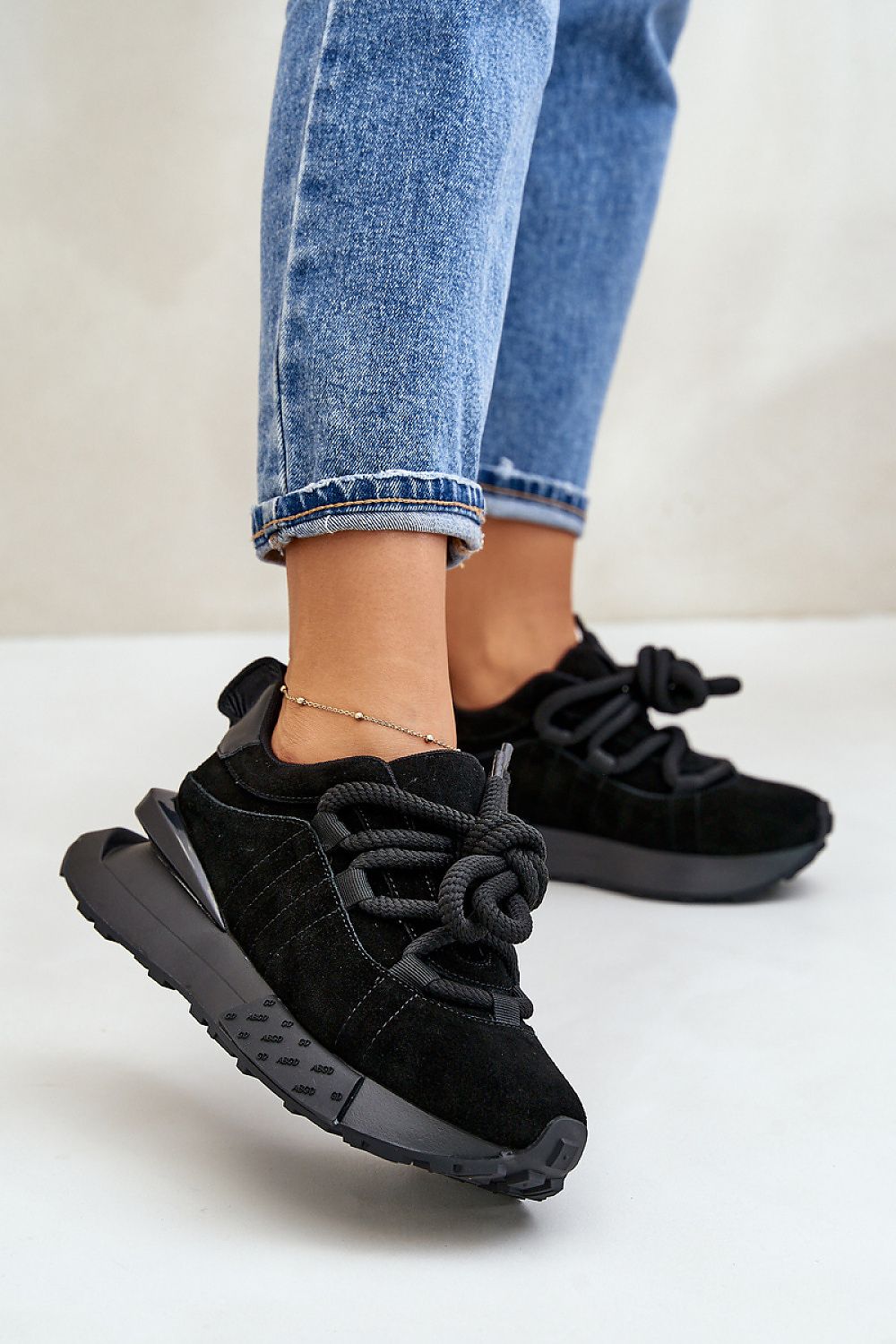 Suede Platform Sneakers