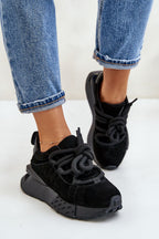 Suede Platform Sneakers