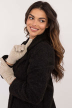 Insulated Cotton Gloves with Index Finger Beige