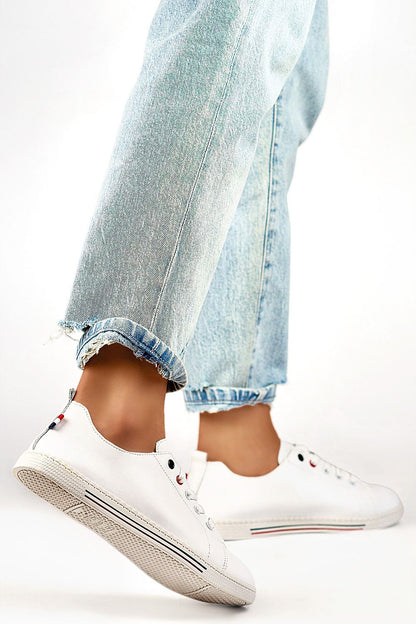 Classic Lace-Up Sneakers White