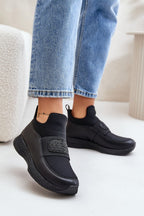 Suede Platform Sneakers