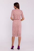Two Layer Lace Pencil Dress