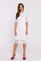 Two Layer Lace Pencil Dress