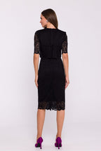 Two Layer Lace Pencil Dress