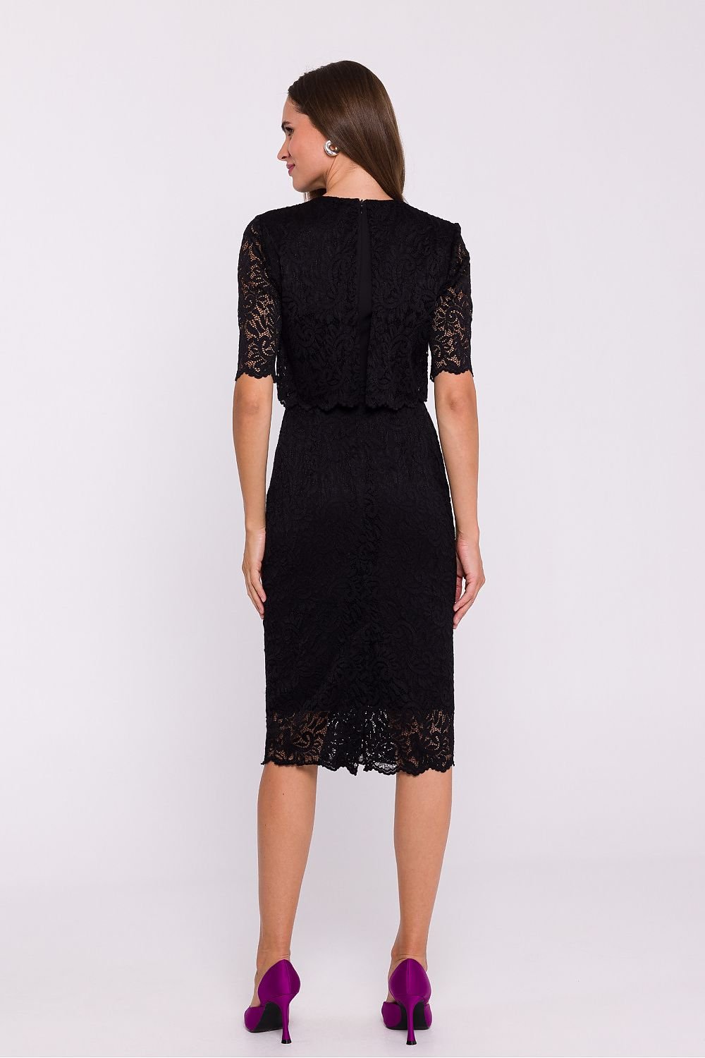 Two Layer Lace Pencil Dress