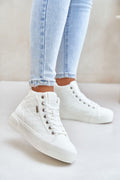 High Top Eco Leather Sneakers