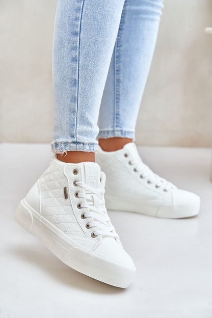 High Top Eco Leather Sneakers