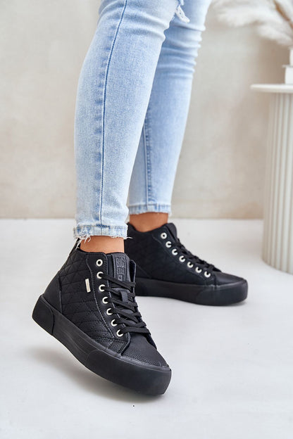 High Top Eco Leather Sneakers