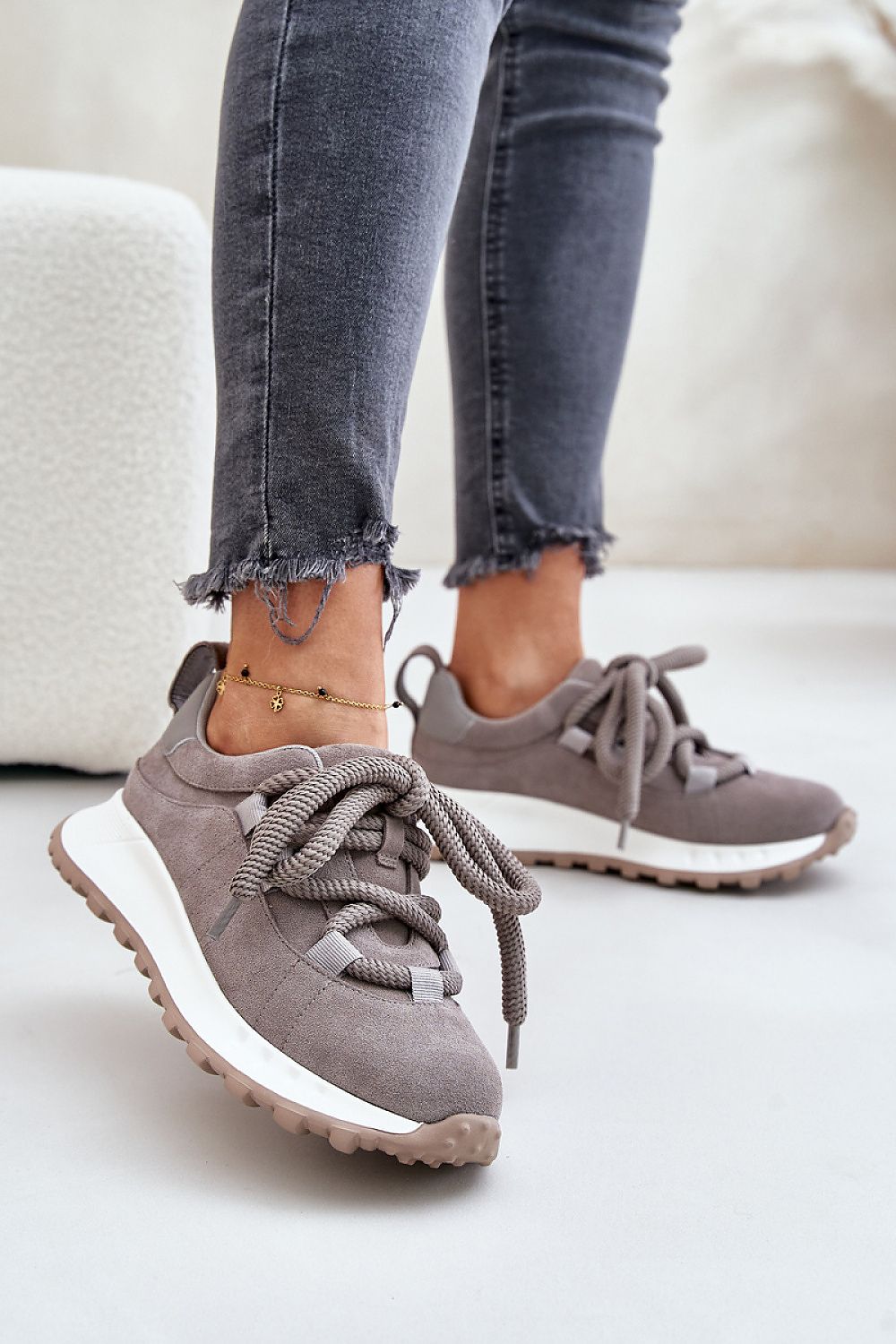 Suede Platform Sneakers