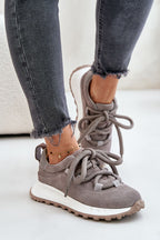 Suede Platform Sneakers