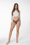 Flower Print Briefs Navy