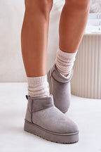 Low Upper Slip-On Snow Boots