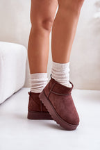 Low Upper Slip-On Snow Boots