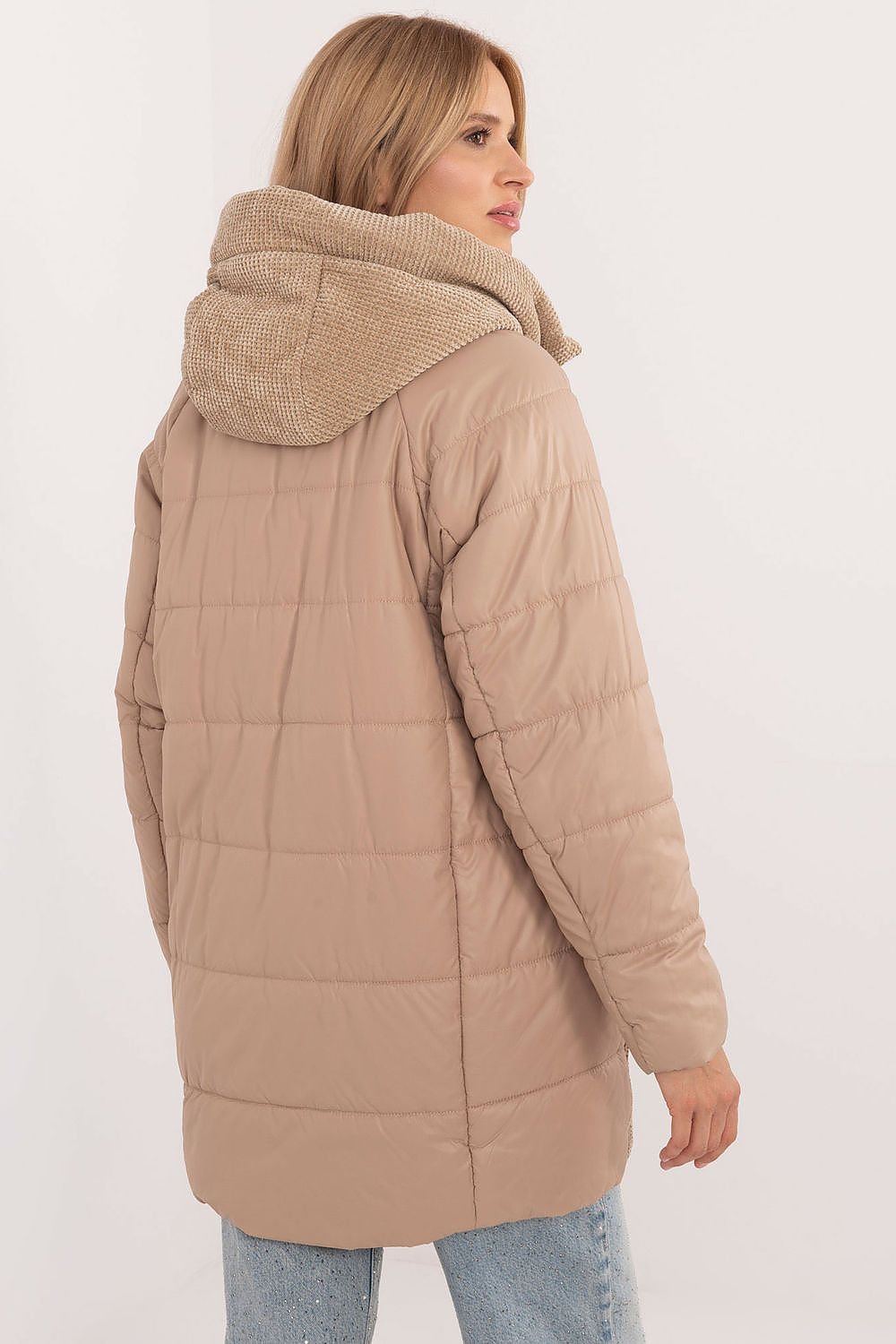 Combined Trench Hooded Jacket Brown Sand