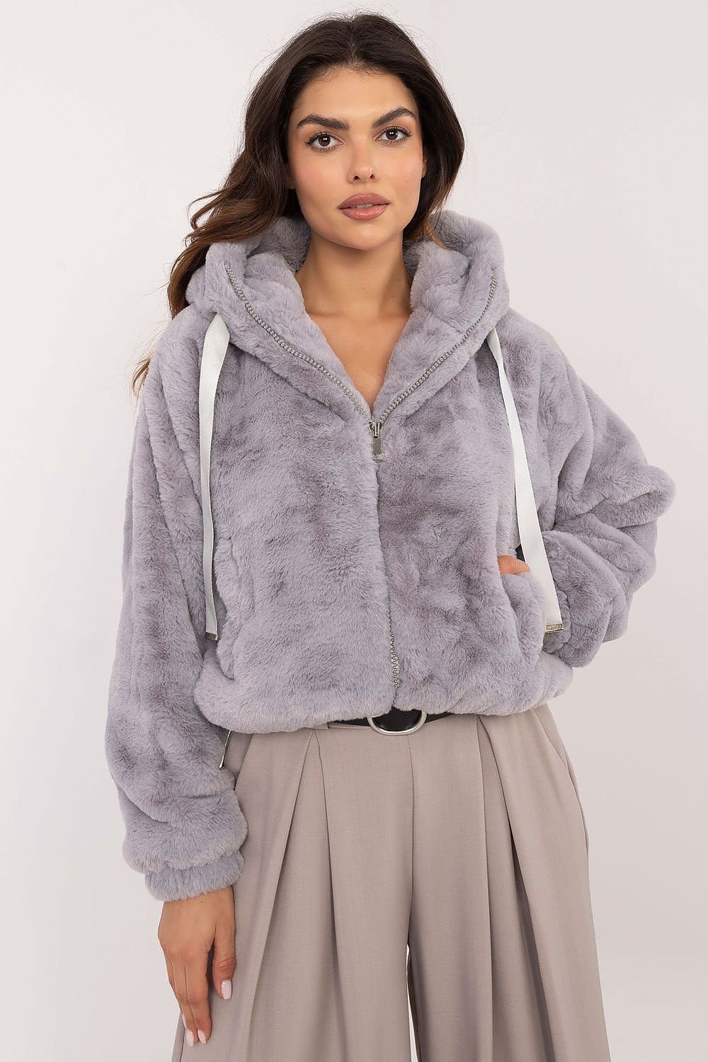 Teddy Fur Hooded Jacket