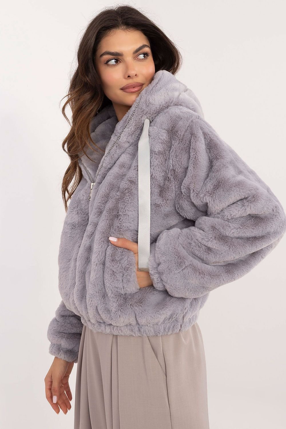 Teddy Fur Hooded Jacket