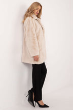 Transitional Hooded Teddy Coat in Beige