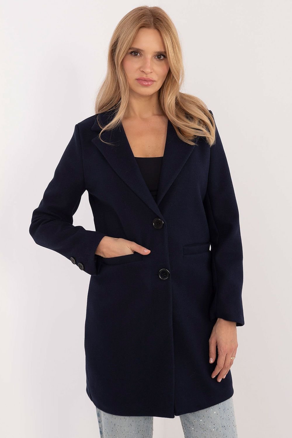 Single-Breasted Mid-Length Coat