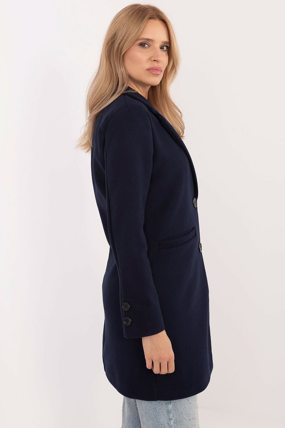 Single-Breasted Mid-Length Coat