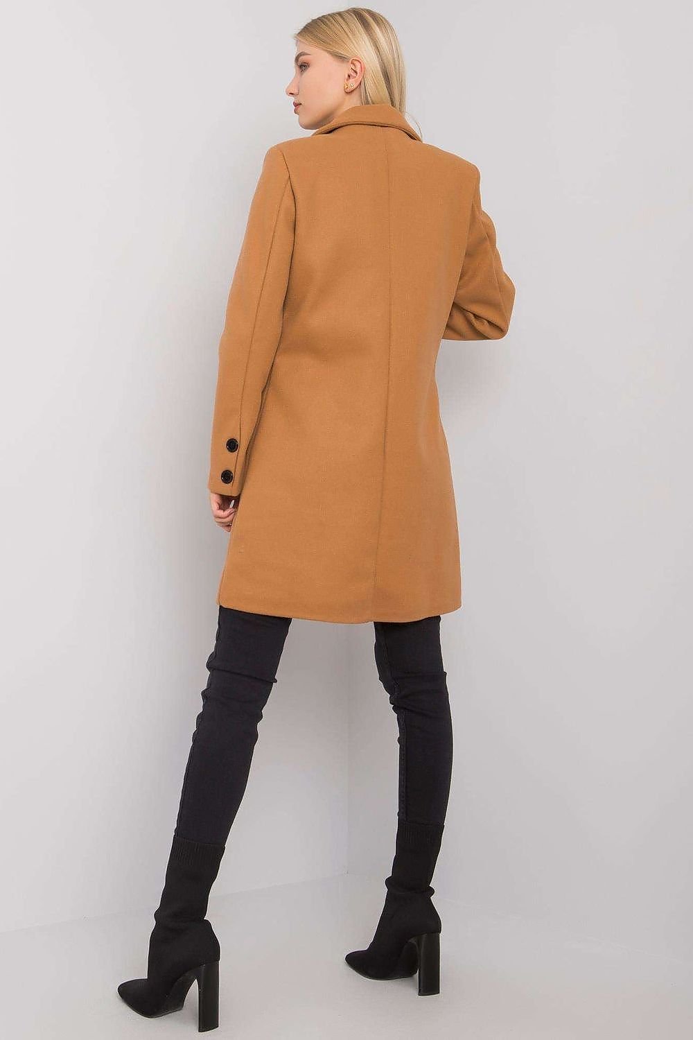 Single-Breasted Mid-Length Coat