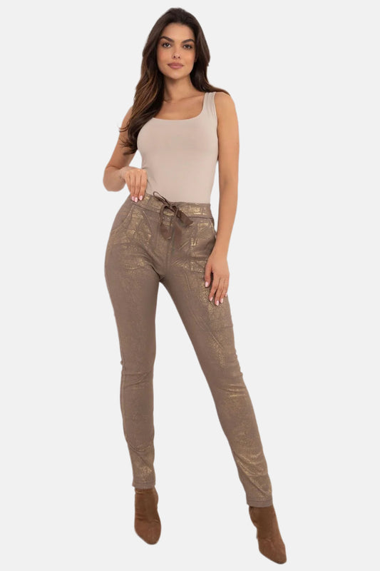 Women Glossy Pants