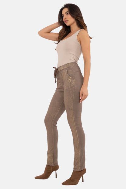 Women Glossy Pants