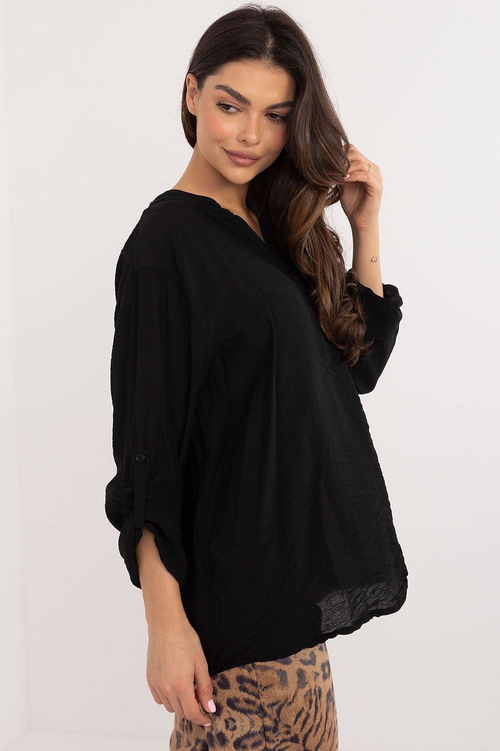 Long Sleeve Button Blouse