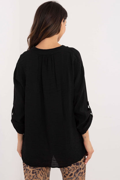 Long Sleeve Button Blouse