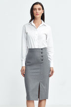 Striped Pencil Skirt