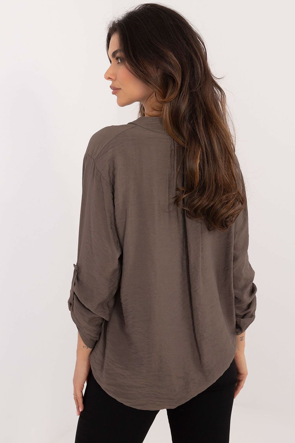 Long Sleeve Button Blouse