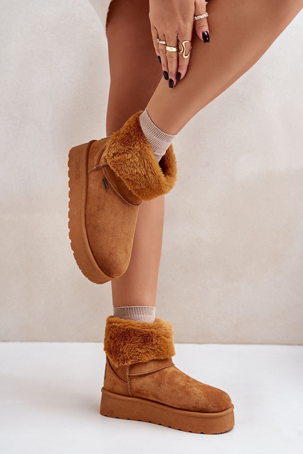 Midi Slip-On Fur Snow Boots