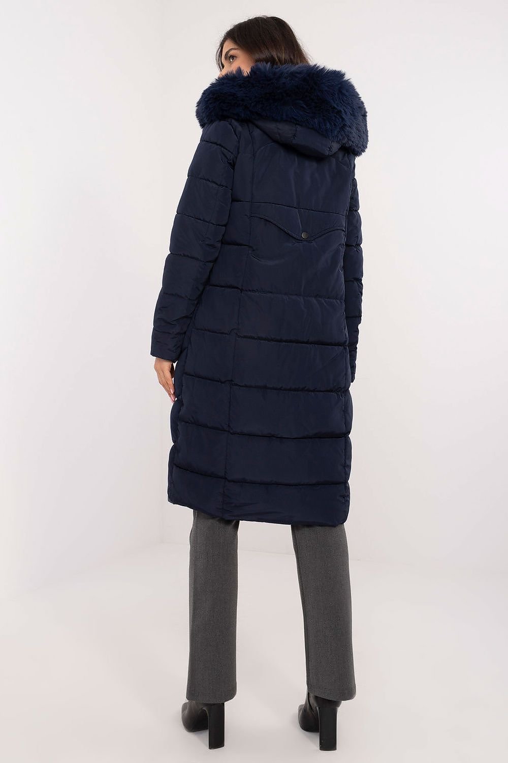 Knee Length Hooded Down Jacket
