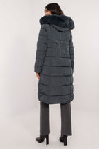 Knee Length Hooded Down Jacket