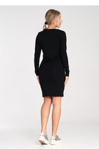 Waist Tie Long Sleeve Midi Dress